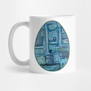 Art Acrylic artwork abstract Easter Egg Mug